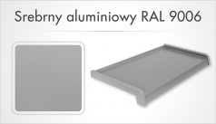 Srebrny aluminiowy RAL 9006